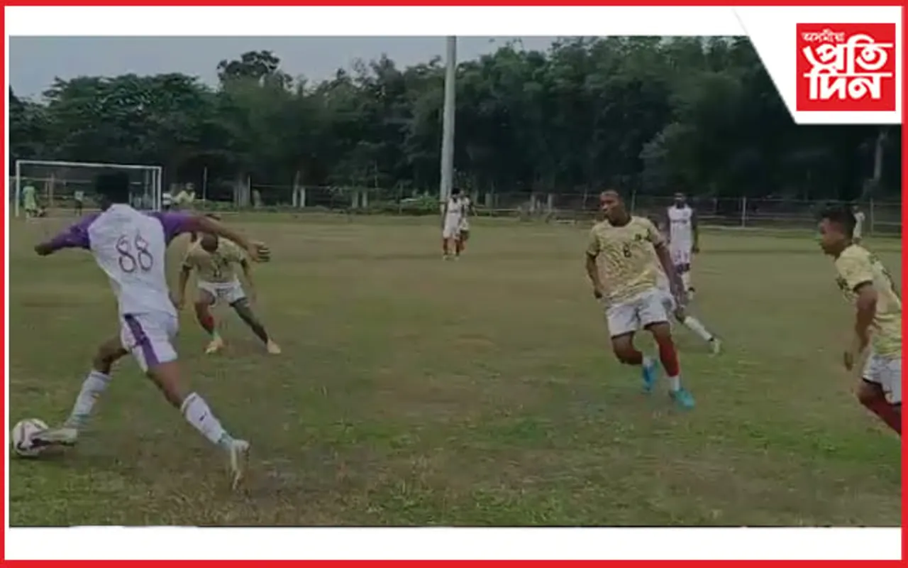 চামতাত ৪৫ সংখ্যক নৰোৰাম বৰ্মন ফুটবল আৰম্ভ : অসম পুলিচ ব্লুজ দলৰ ছেমি ফাইনেলত প্ৰৱেশ