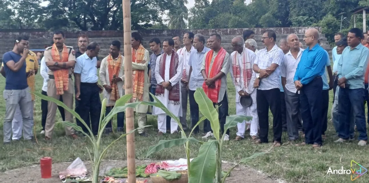 বৰমাত ৰাস মহোৎসৱৰ লাইখুটা স্থাপন