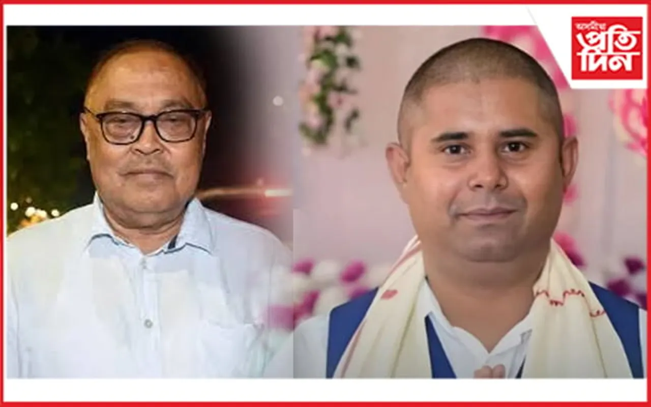 বিহালীত যুযুধান ৰূপত সাংসদ ৰঞ্জিত দত্ত আৰু কংগ্ৰেছ প্ৰাৰ্থী জয়ন্ত বৰা...