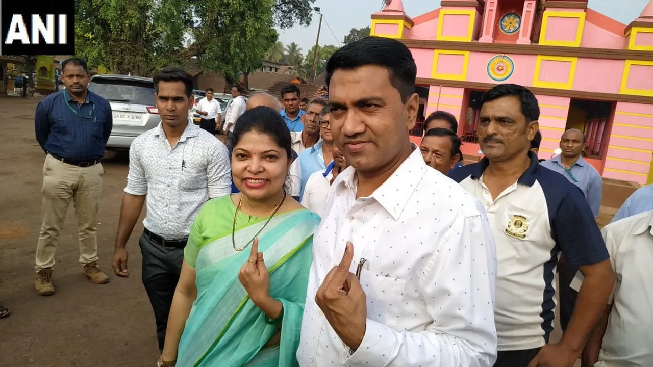 সপত্নীক ভোটাধিকাৰ সাব্যস্ত গোৱাৰ মুখ্যমন্ত্ৰী প্ৰমোদ সাৱন্তৰ…