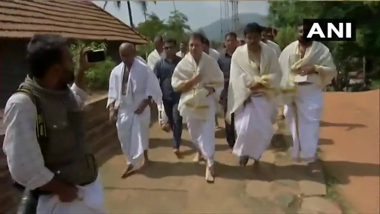 পুৱাই ৰাহুল গান্ধীৰ মন্দিৰ দৰ্শন…