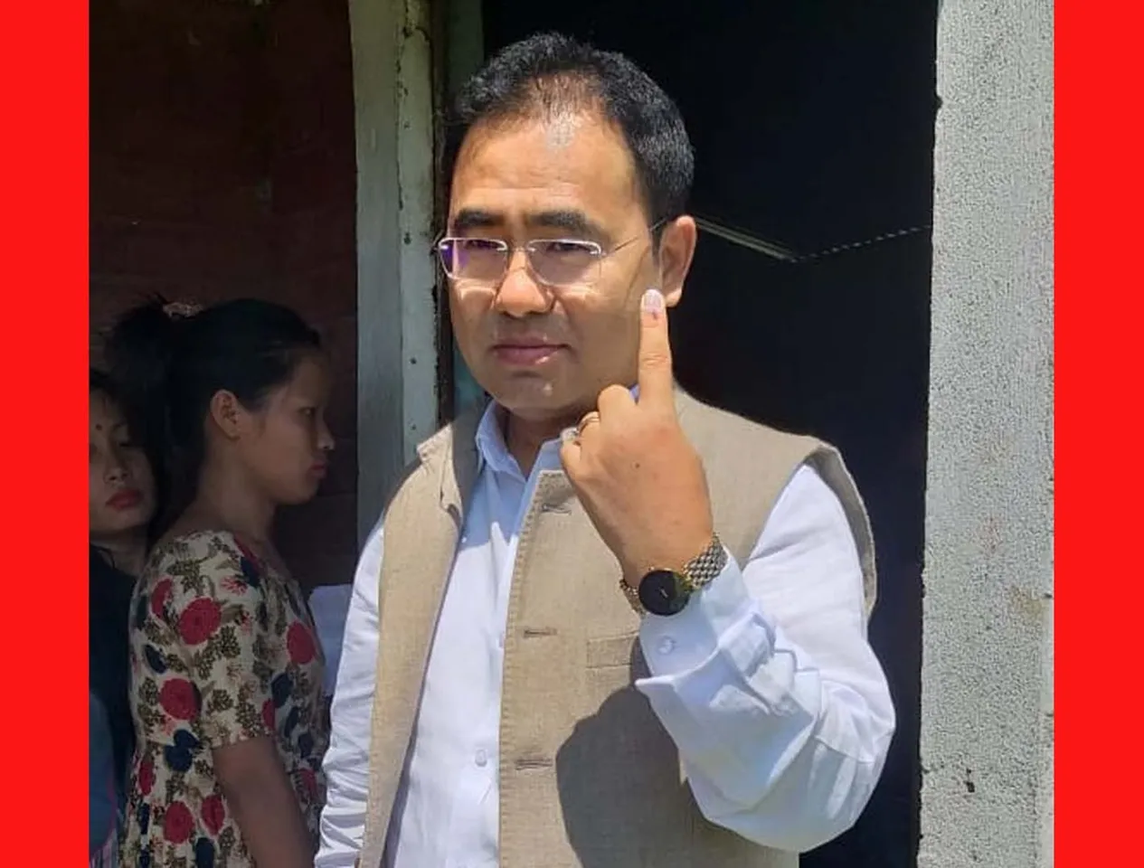 বৰছলাৰ বিজেপি বিধায়ক গনেশ লিম্বুৱে সাব্যস্ত কৰিলে ভোটদান