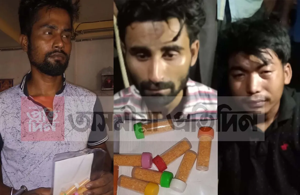 মহানগৰীৰ কেইবাস্থানত ড্ৰাগছ আৰু হেৰ’ইনসহ আটক ৪ যুৱকক