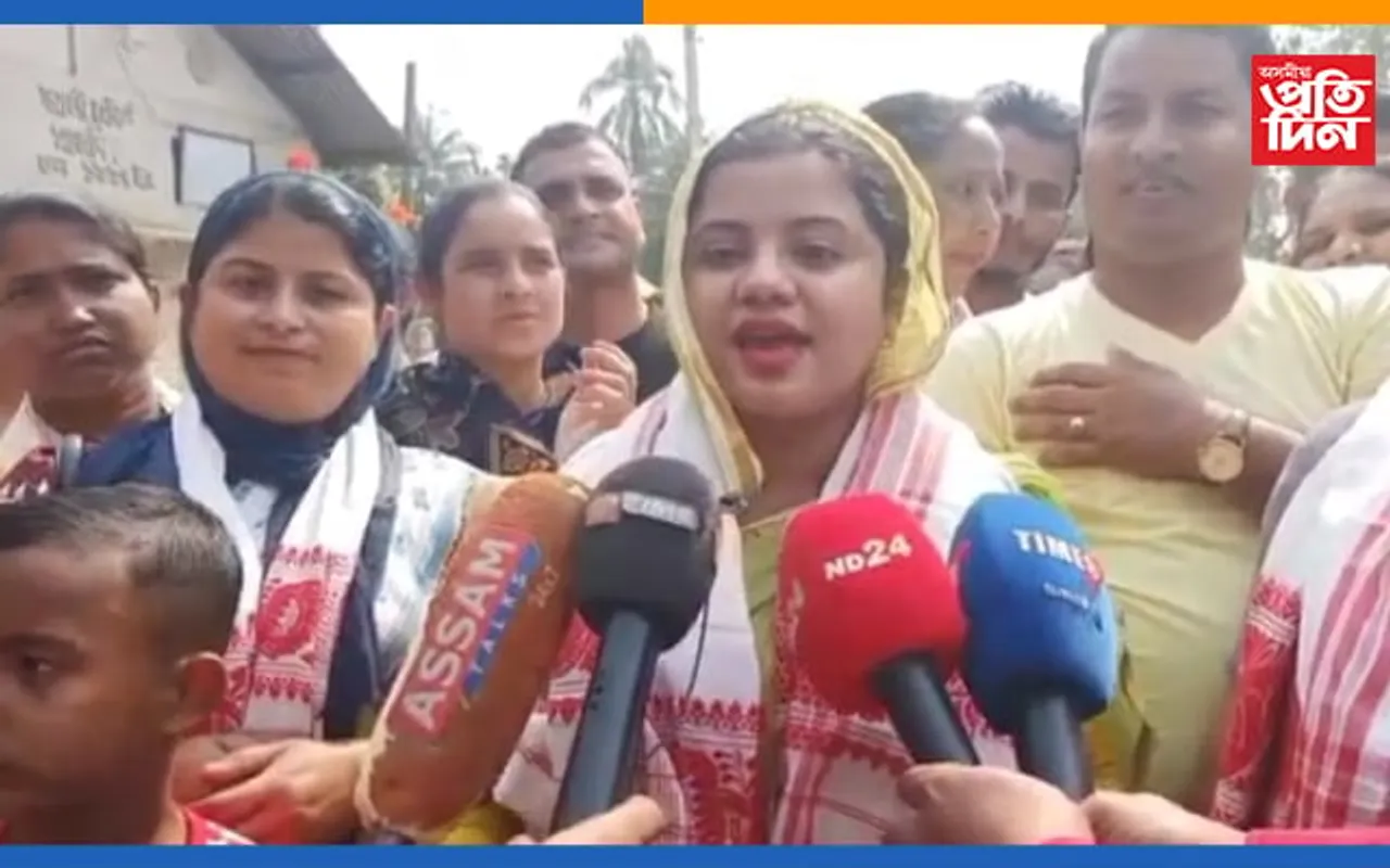 সৰুক্ষেত্ৰীত স্বামীৰ হৈ প্ৰচাৰত নামিল অভিনেত্ৰী তেহচিন আখতাৰ