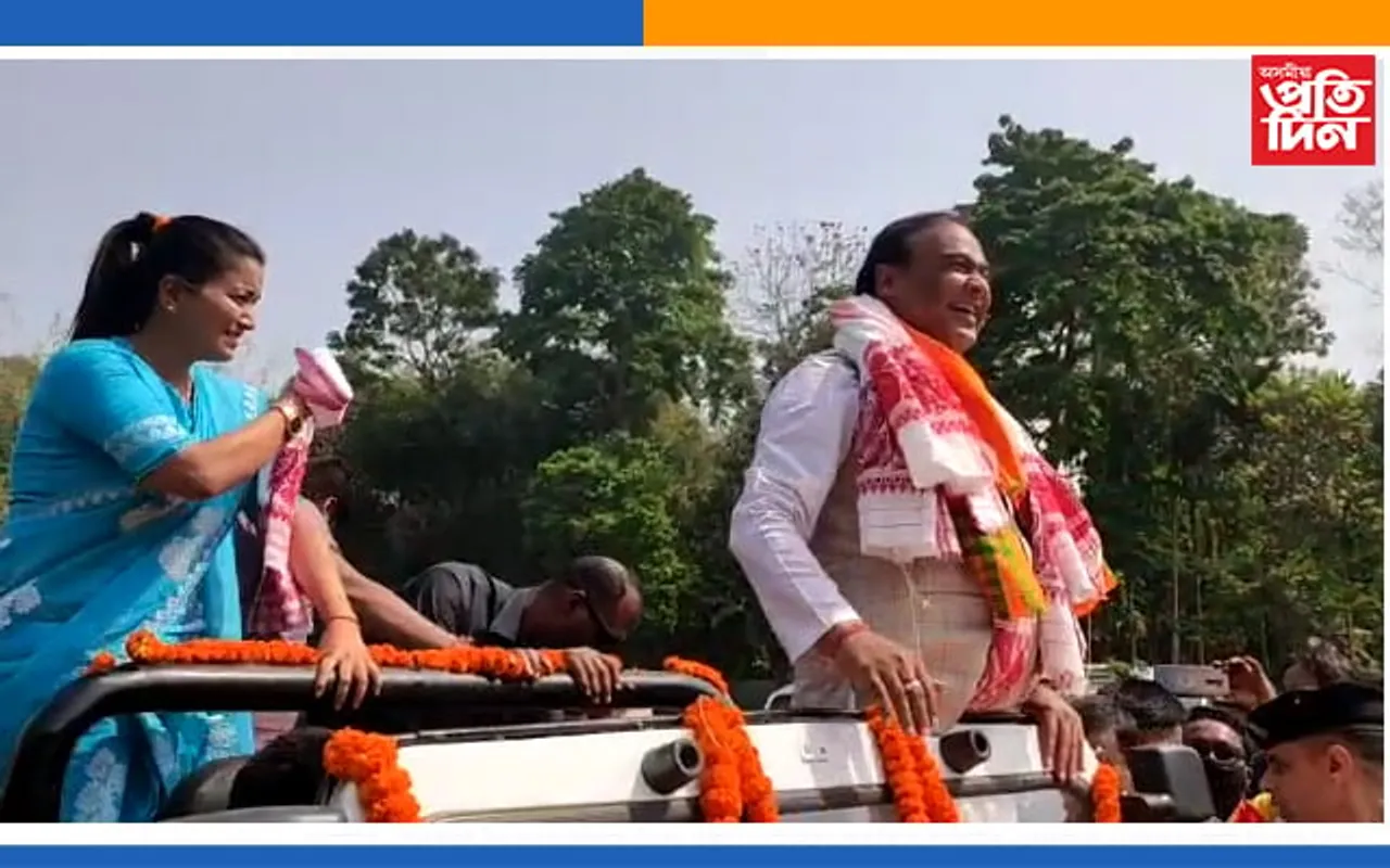 বটদ্ৰৱাত হিমন্ত বিশ্ব শৰ্মাঃ আঙুৰলতা ডেকাৰ প্ৰচাৰ…