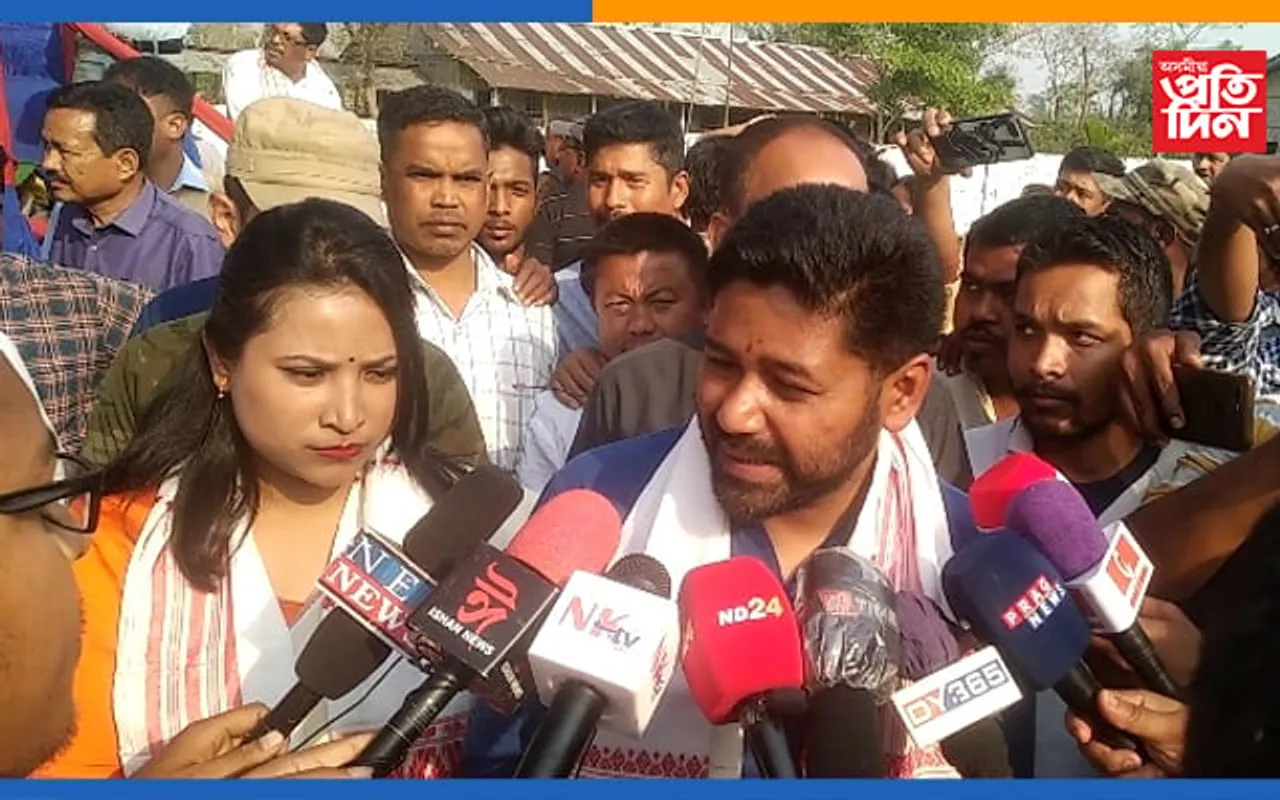 মাহমৰাত লুৰিণজ্যোতি গগৈৰ  নিৰ্বাচনী প্ৰচাৰ, ক’লে- এইবাৰ প্ৰতিষ্ঠা হ’ব জাতীয়তাবাদী চৰকাৰ…