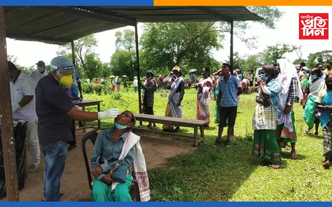 কোভিড আক্ৰান্ত হৈ মৃত্যু হোৱা মহিলাৰ অন্তেষ্টিক্ৰিয়াত শতাধিকৰ অংশগ্ৰহণ