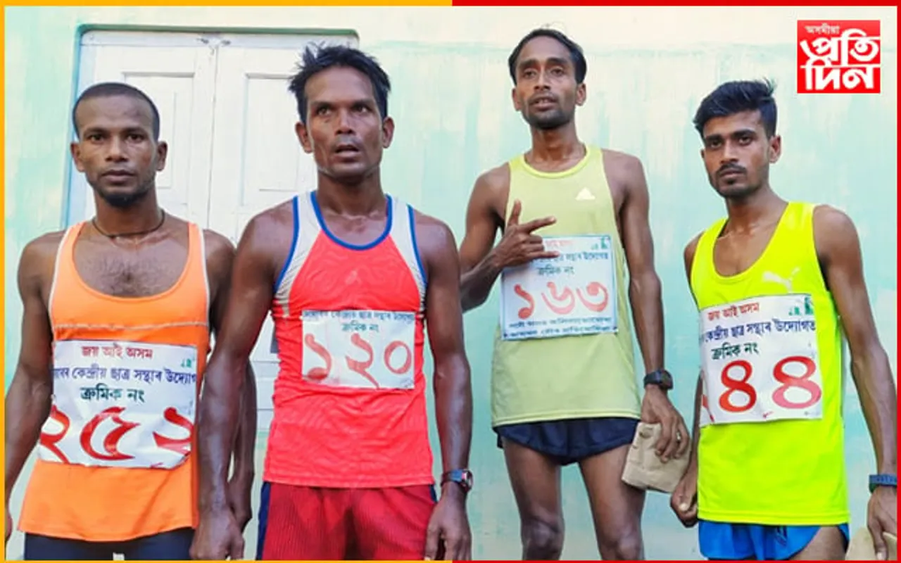 কলিয়াভোমোৰা মাৰাথন দৌৰ প্ৰতিযোগিতাত শ্ৰেষ্ঠ যোৰহাটৰ বিজয় ডেকা…
