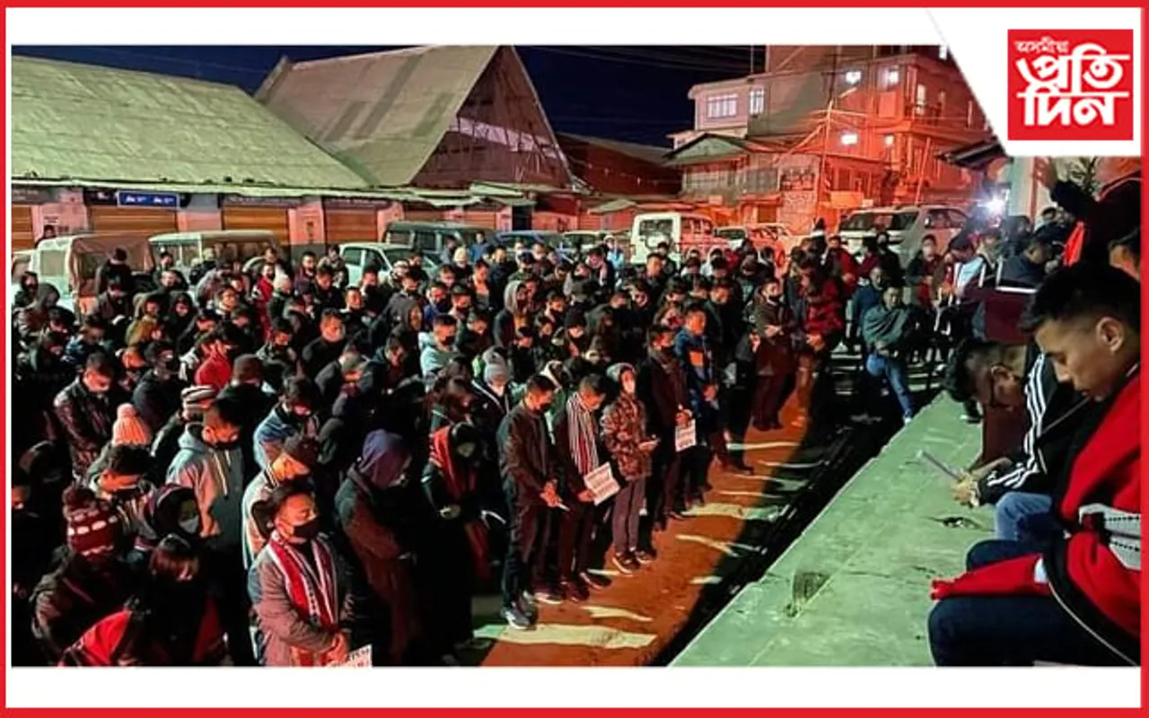 সেনাৰ গণহত্যাৰ প্ৰতিবাদ অব্যাহতঃ কন্যাক জনগোষ্ঠীৰ ৭ দিনীয় শোক, সেনাৰ চকী স্থাপনৰ প্ৰথাগত ভূমি চুক্তি বাতিল…