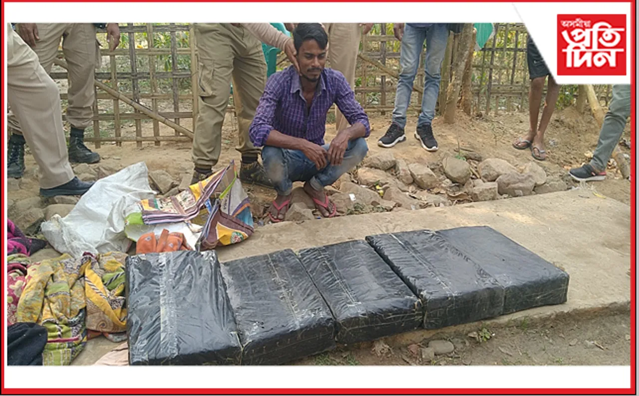 আৰক্ষীৰ সাফল্য! জব্দ বৃহৎ পৰিমানৰ মণিপুৰী গাঞ্জা…