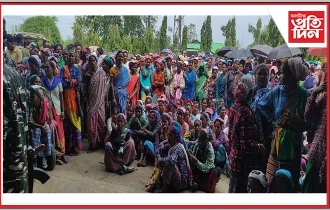 বিভিন্ন সমস্যা সমাধানৰ দাবীত চাহ শ্ৰমিকৰ উত্তাল প্ৰতিবাদ…
