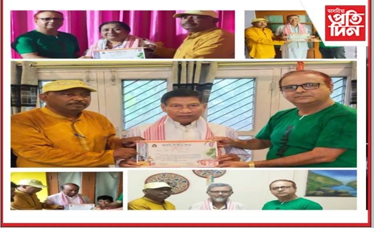 শিৱসাগৰৰ ৫ ব‍্যক্তিক সম্বৰ্ধনা অসম সাহিত্য সভাৰ