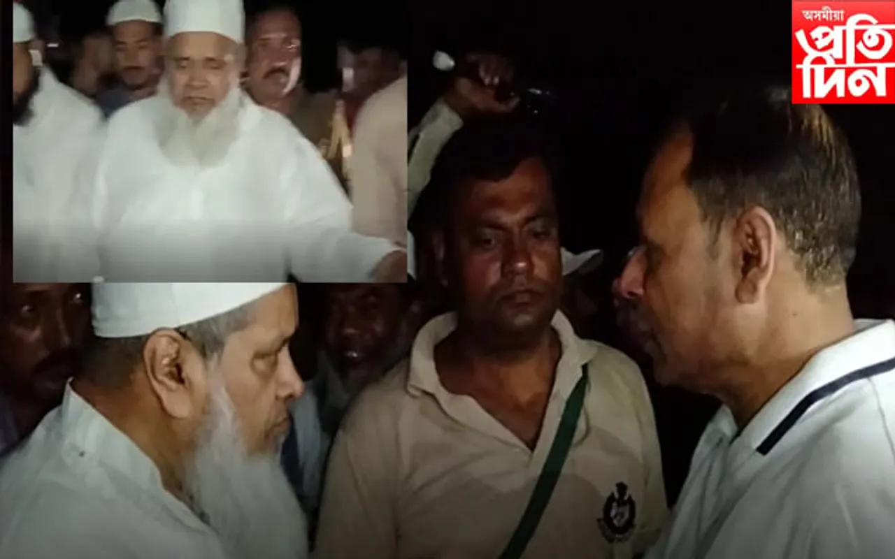 যমুনামুখৰ বান পৰিস্থিতিৰ বুজ ল’বলৈ নিশা উপস্থিত সাংসদ  আজমল
