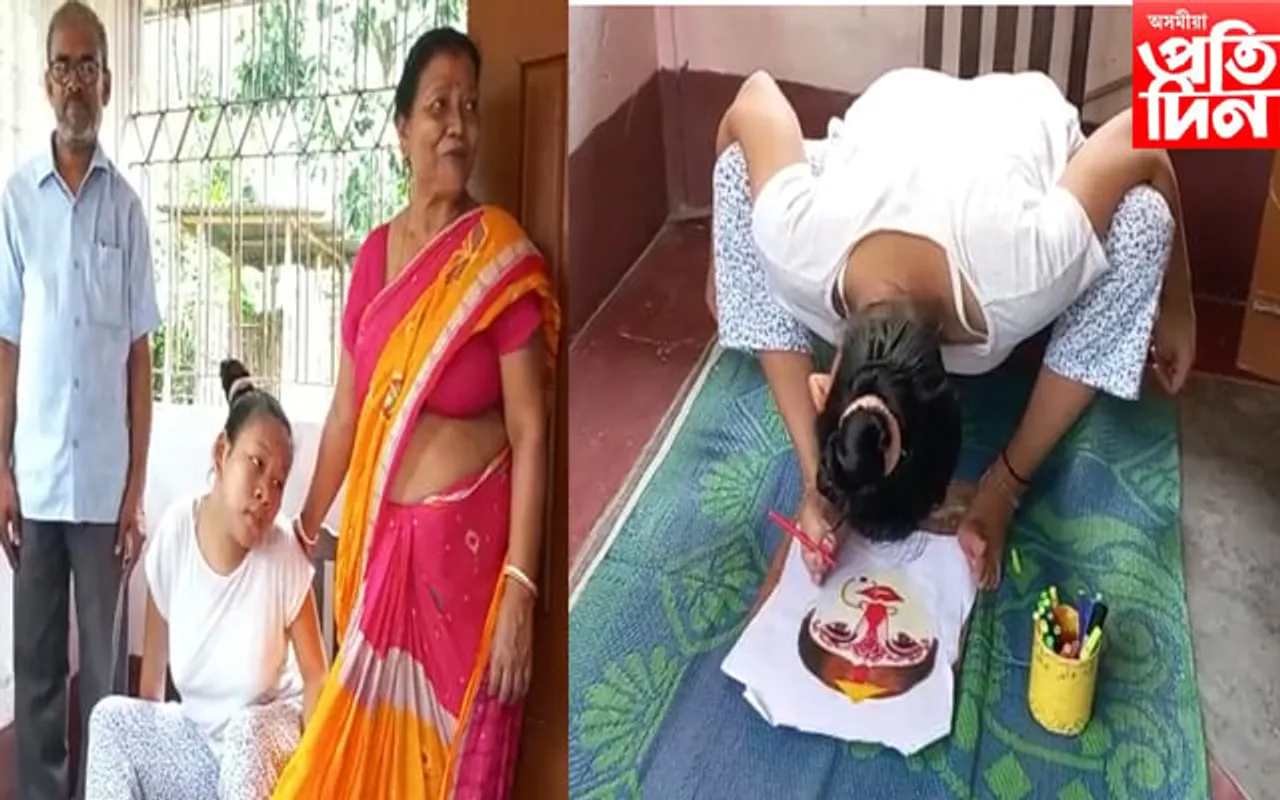 শাৰীৰিক প্ৰতিবন্ধকতাক নেওচি সুদিপ্তাৰ সাফল্য…