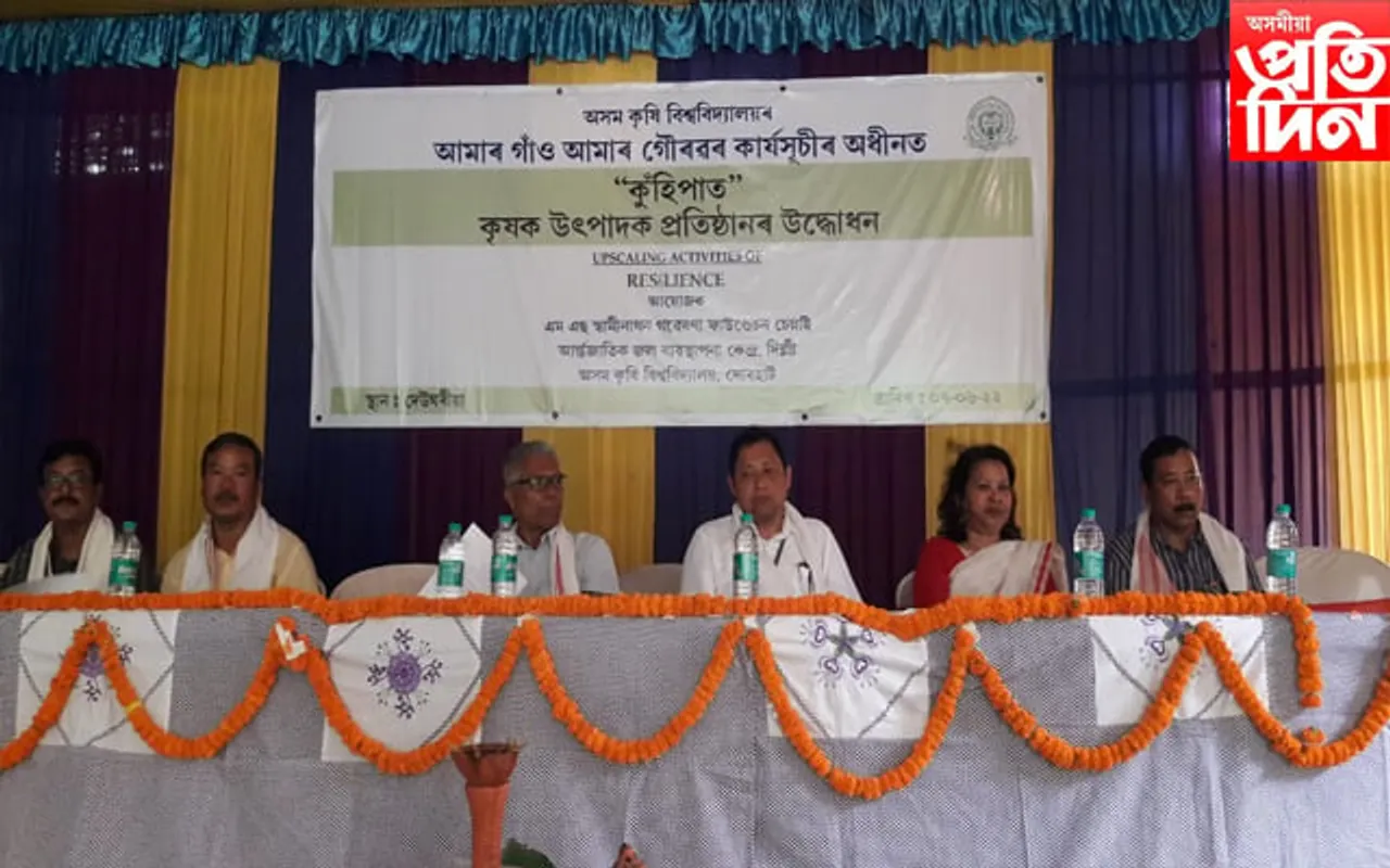 অসম কৃষি বিশ্ববিদ্যালয়ৰ উদ্যোগত ‘ কুঁহিপাত ‘ আৰম্ভ…