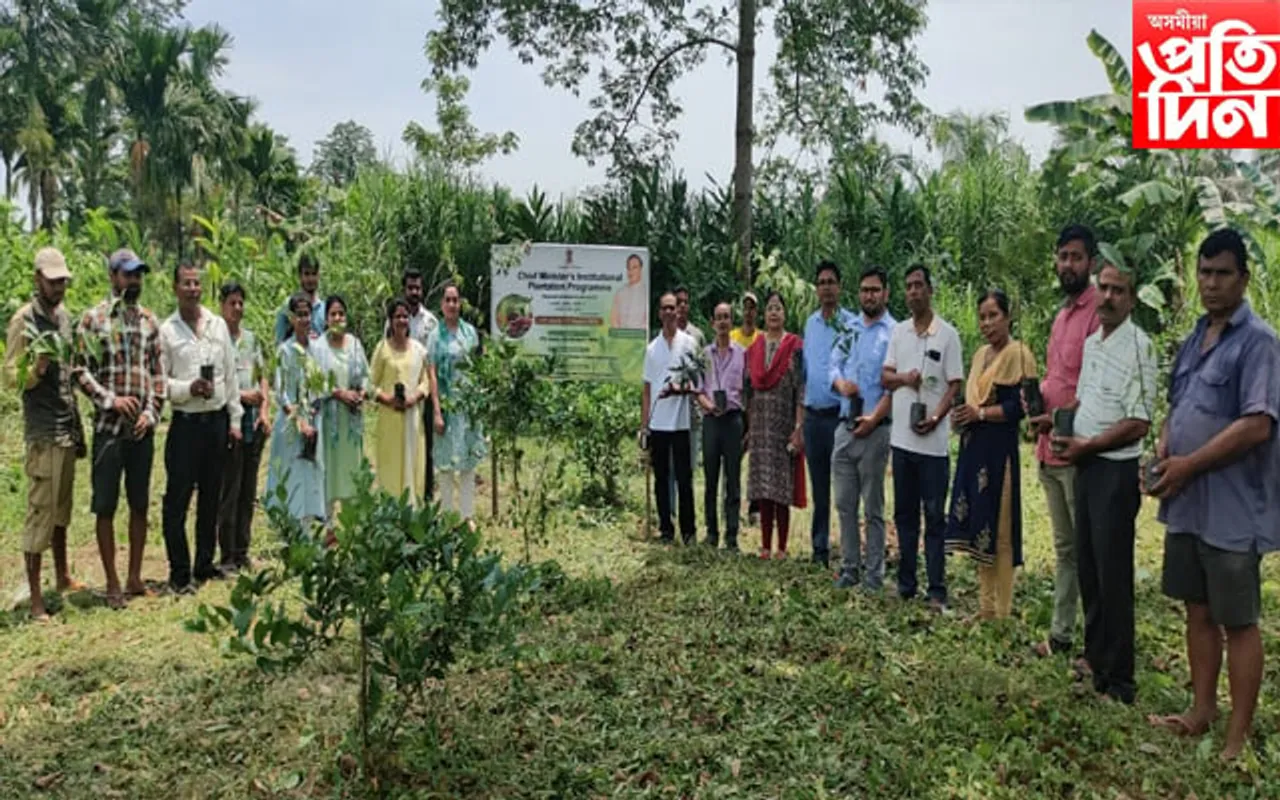 নগাঁৱৰ শিমলুগুৰিৰ কৃষি বিজ্ঞান কেন্দ্ৰত বৃহৎ পৰিসৰত বৃক্ষ ৰোপণ কাৰ্যসূচী…