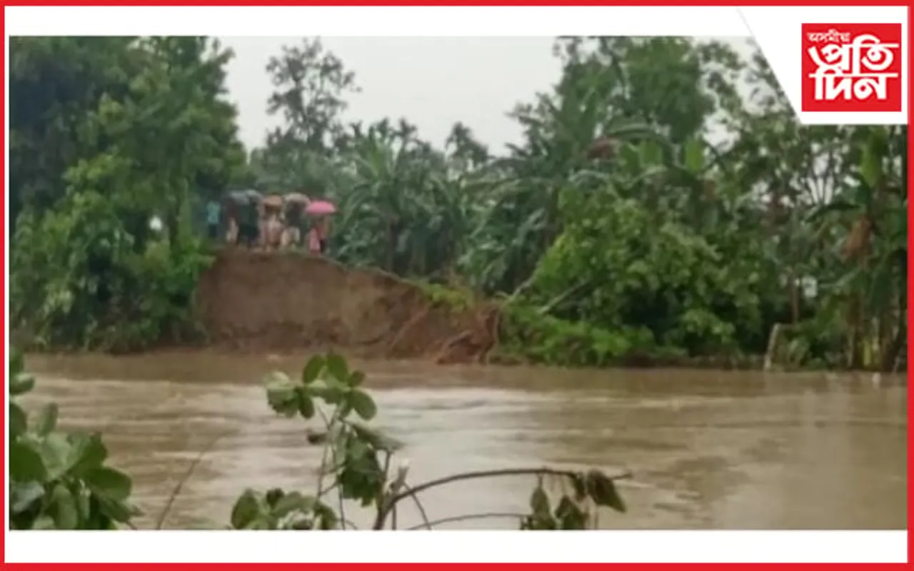 বৰদলনি সাপেখাটিত কুমতীয়া নদীয়ে উটোৱাই নিলে মথাউৰি…