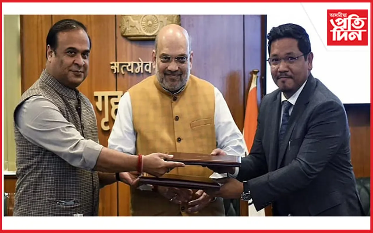 অসম-মেঘালয়ৰ  ৬ টা বিবাদিত এলেকাৰ সমস্যা সমাধানত প্ৰত্যাহ্বান আহি পৰিব: হিমন্ত বিশ্ব