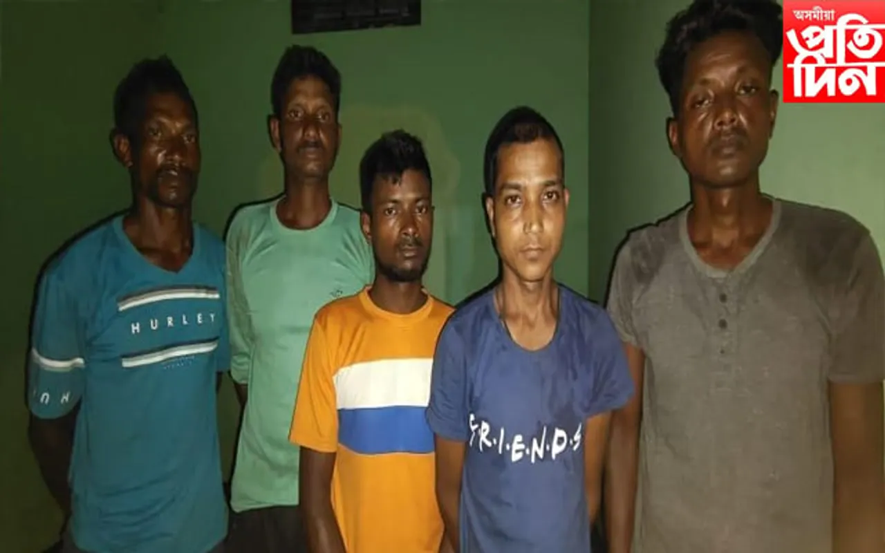 কাজিৰঙাৰ বাঘ হত্যাৰ লগত জড়িত ৫ জনক গ্ৰেপ্তাৰ…