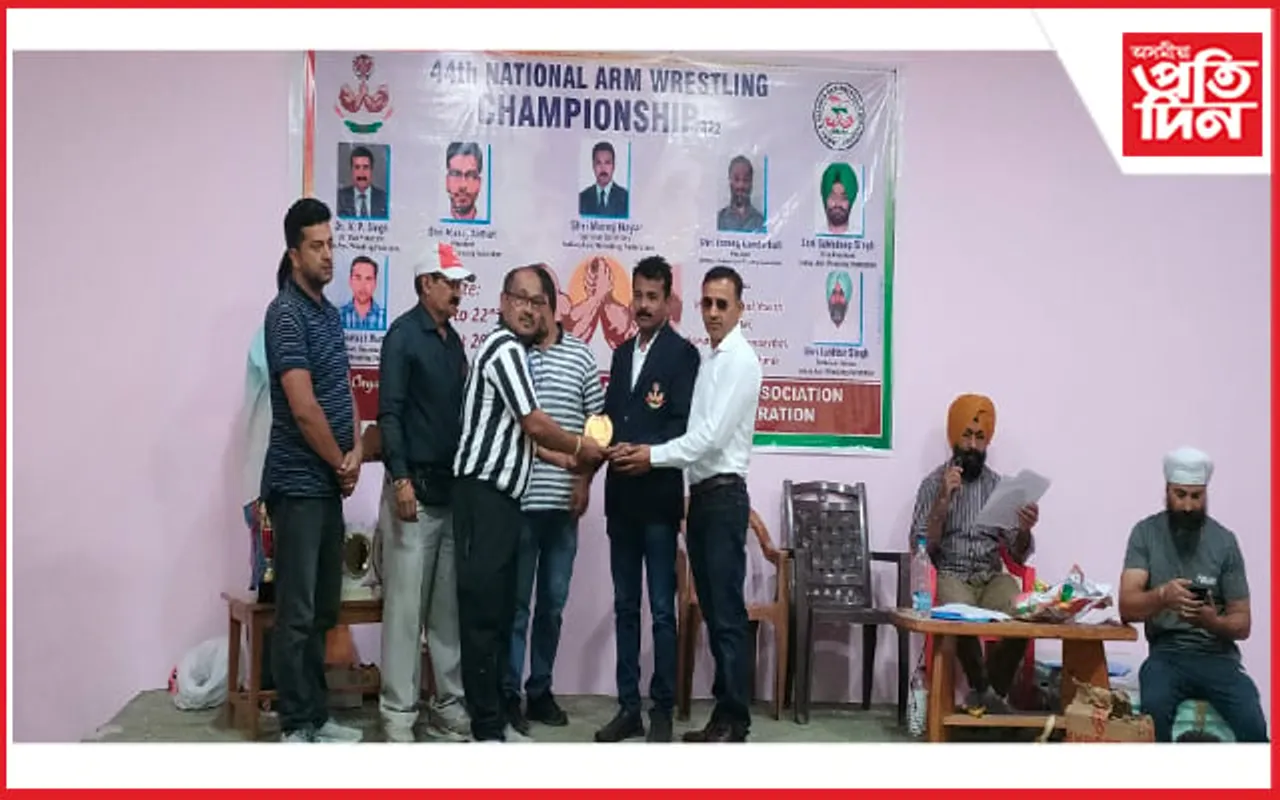 ৪৪ সংখ্যক ৰাষ্ট্ৰীয় আৰ্ম ৰেষ্টলিং চেম্পিয়নশ্বিপত ৯ টা সোণ,১১টা ৰূপ আৰু ৬ ব্ৰঞ্জেৰে অসম দলৰ আধিপত্য…
