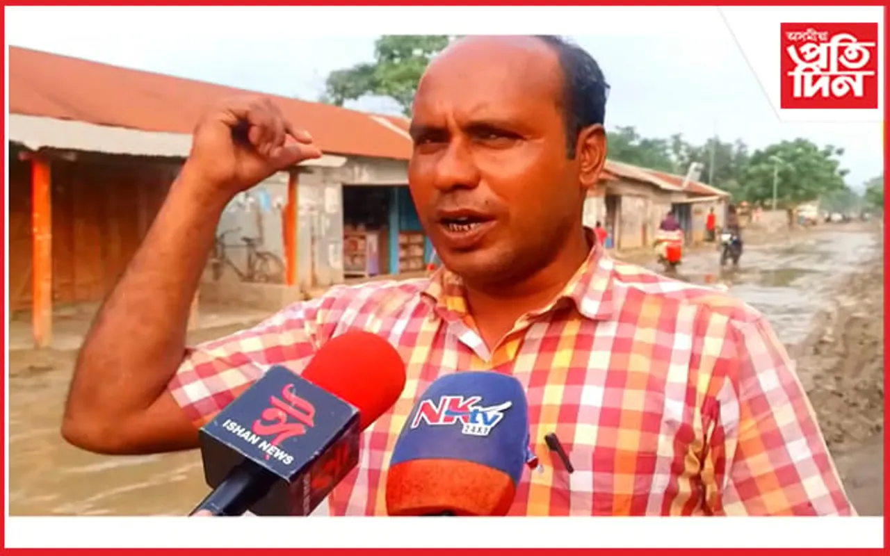 মানকাচৰ মানুল্যাপাৰাত পথৰ দুৰৱস্থা, যাতায়াতত অসুবিধাৰ সন্মুখীন ৰাইজ…