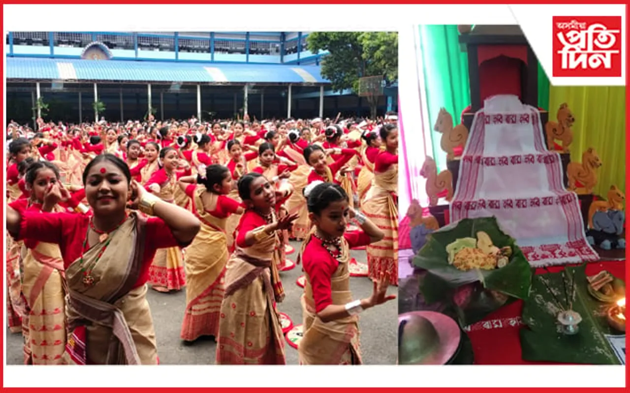 অসমীয়া কলা-সংস্কৃতিৰ জ্ঞান বিলোৱাত গুৰুত্ব খ্ৰীষ্টজ্যোতিৰ : শিক্ষাৰ্থীয়ে নিৰ্মাণ কৰিছে গুৰু আসন, সাধনা হৈছে সত্ৰীয়া কলা-সংস্কৃতিৰ…