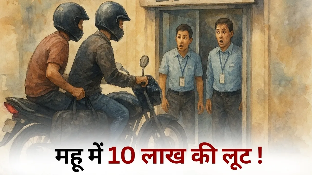 Mhow sharab vyaprai loot 10 lakh rupees hindi news indore