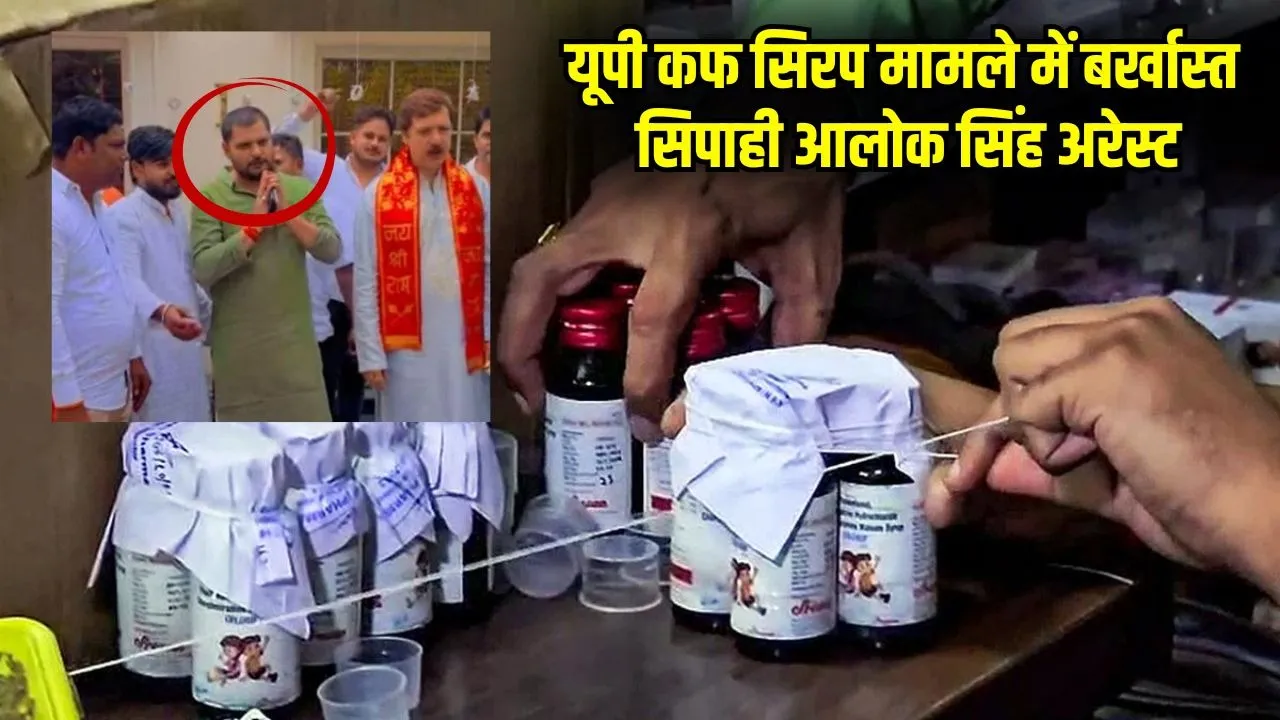 stf-arrested-dismissed-constable-alok-singh-in-cough-syrup-case hindi news zxc