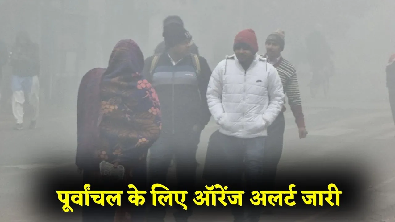 UP Weather Update eastern up dense fog orange alert IMD Gorakhpur Basti hindi news zxc