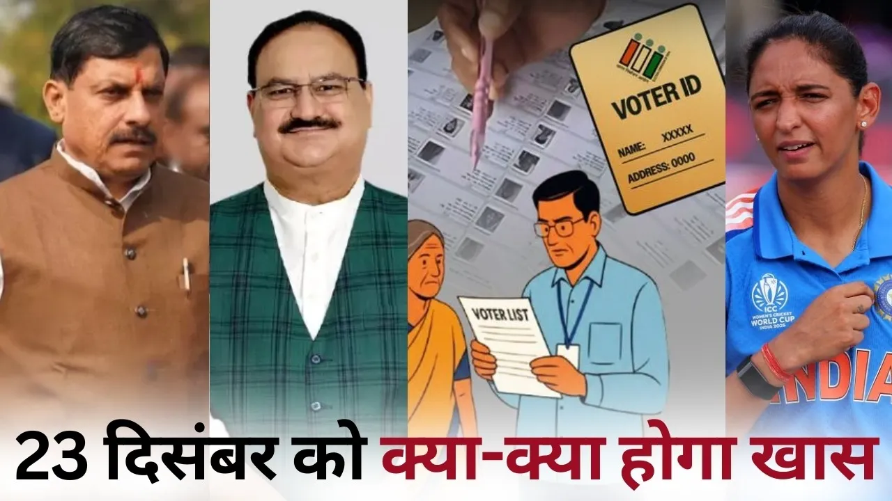 Betul Medical College Bhoomi Pujan Chhattisgarh SIR first list uploaded India Sri Lanka Womens second T20 23 december hindi news