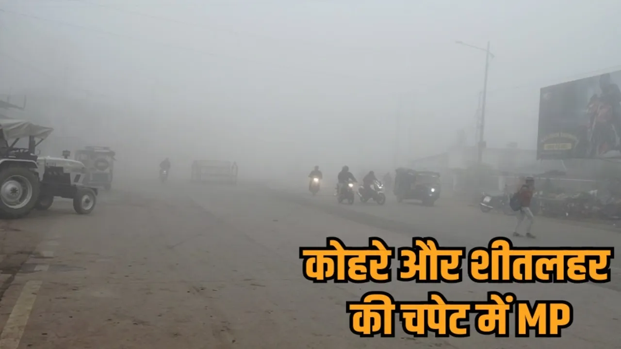 mp weather update cold wave orange alert kalyanpur minimum temperature fog hindi news zvj