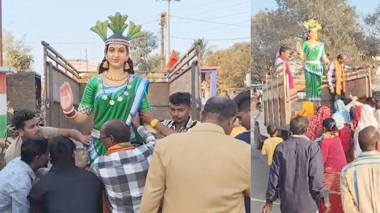 CG Mahtari Statue Controversy