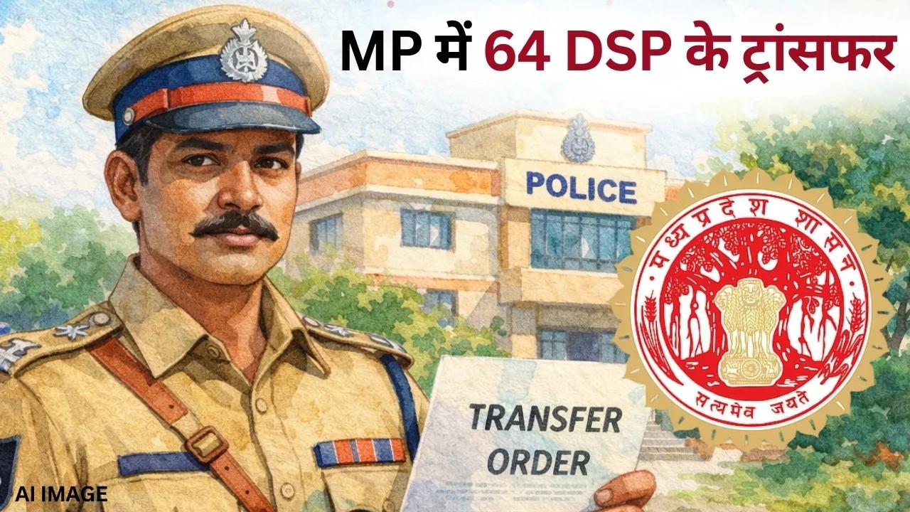MP DSP Transfer List 64 Officers hindi news