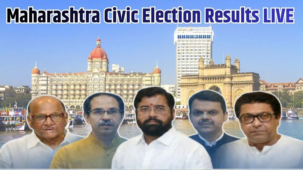 Maharashtra Civic Election Results LIVE udpate BMC election BJP Shiv Sena UBT Congress NCP Uddhav Thackeray Raj Thackeray Devendra Fadnaviz hindi zxc