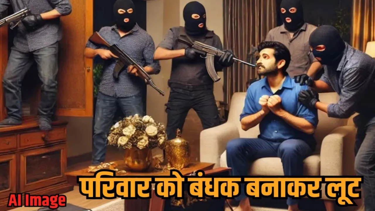 vidisha robbery raikhedi dham 77 lakh jewelry stolen family held hostage hindi news zvj