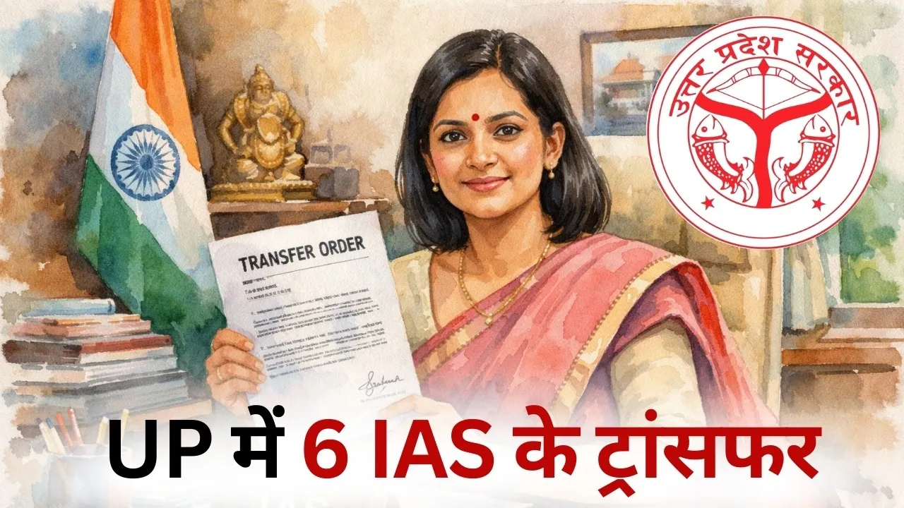 UP IAS Transfer List 6 officers hindi news