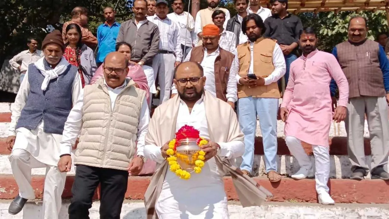 Ajit Pawar Asthi Narmada