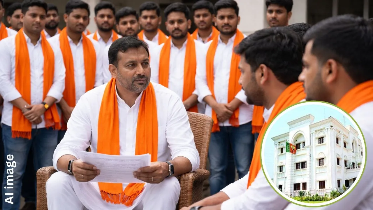 Raipur Ministers Meet BJP Worker