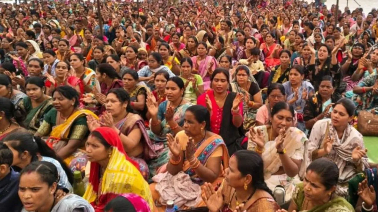 Chhattisgarh Anganwadi Workers Protest