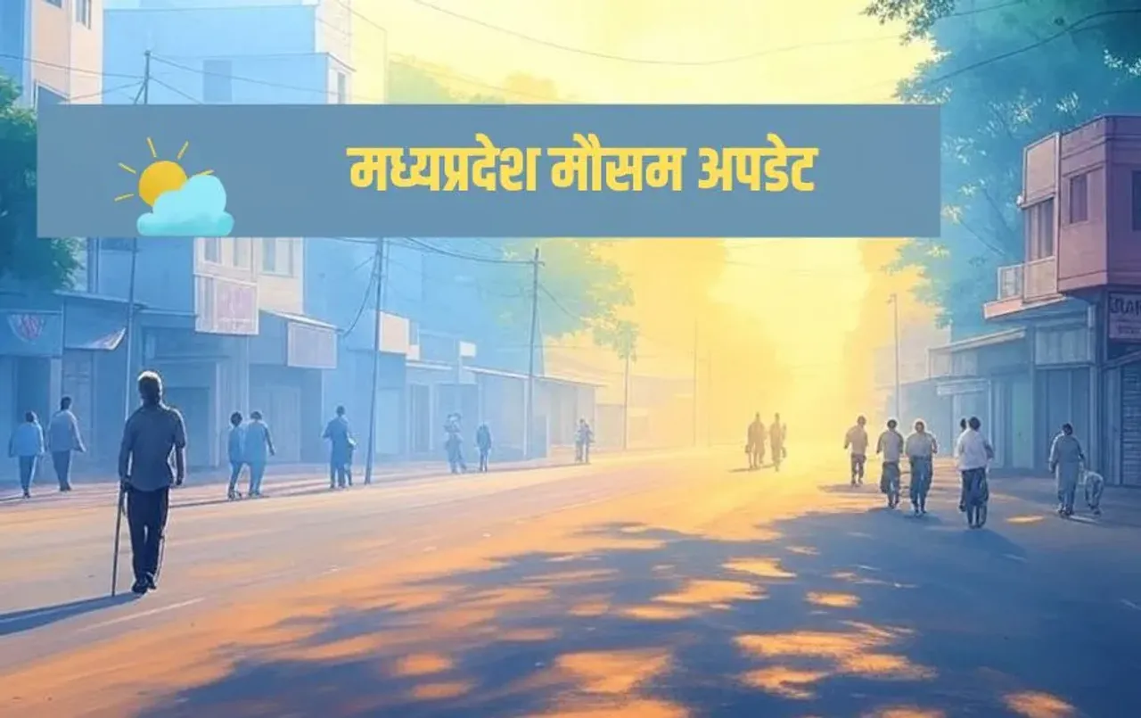 मध्यप्रदेश का मौसम अपडेट। (फोटो- ग्रोक एआई)