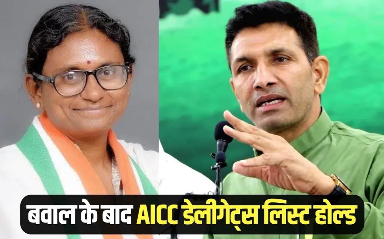 AICC Delegates List Hold mp congress Meenakshi Natrajan objection