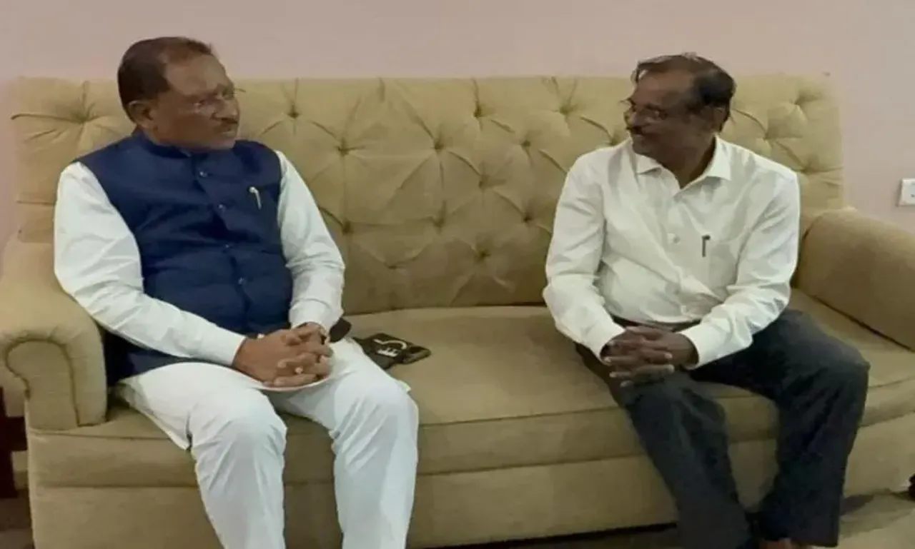 CG CM Sai Meets ISRO Chairman