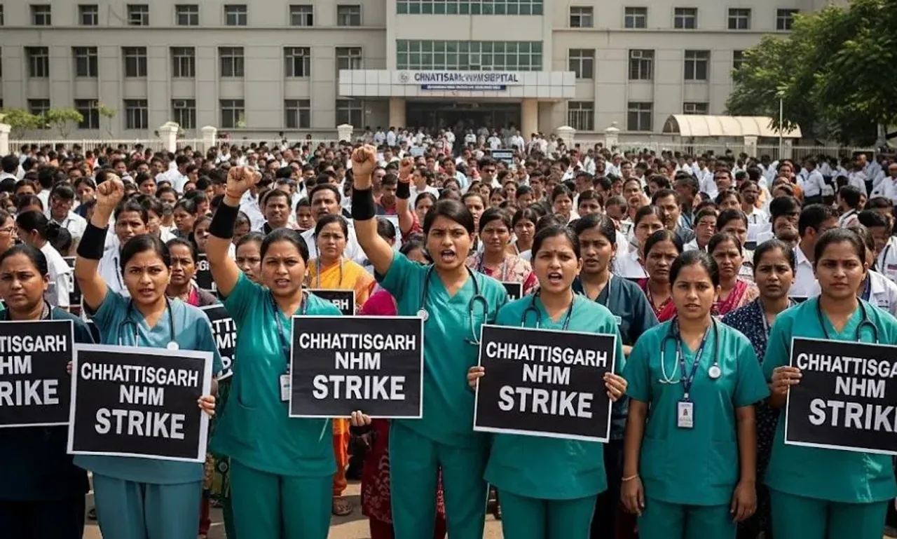 CG NHM Employees Strike