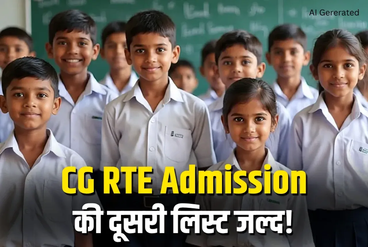 CG RTE Admission 2025-26 Second List