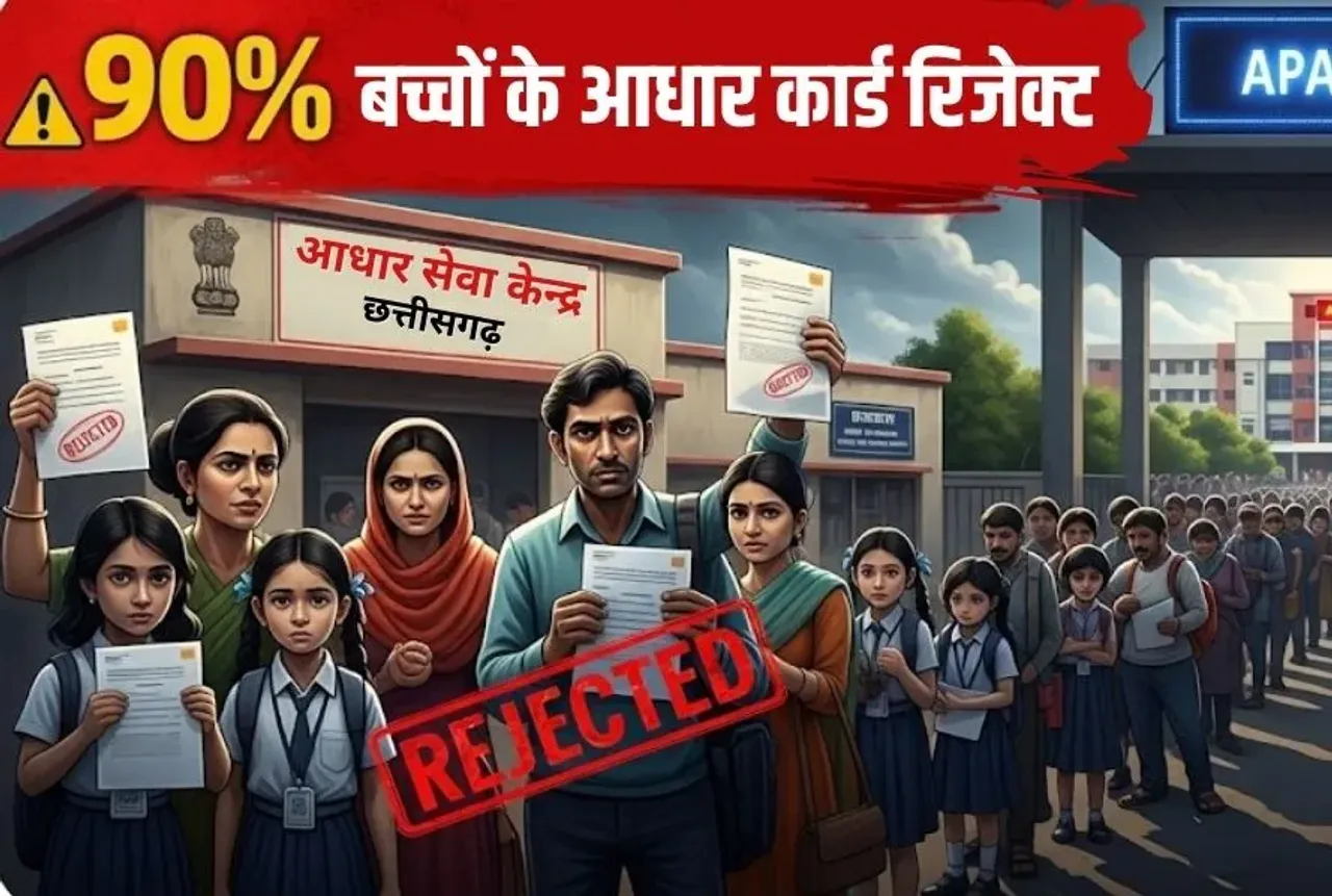 CG Students Aadhaar Card Rejection