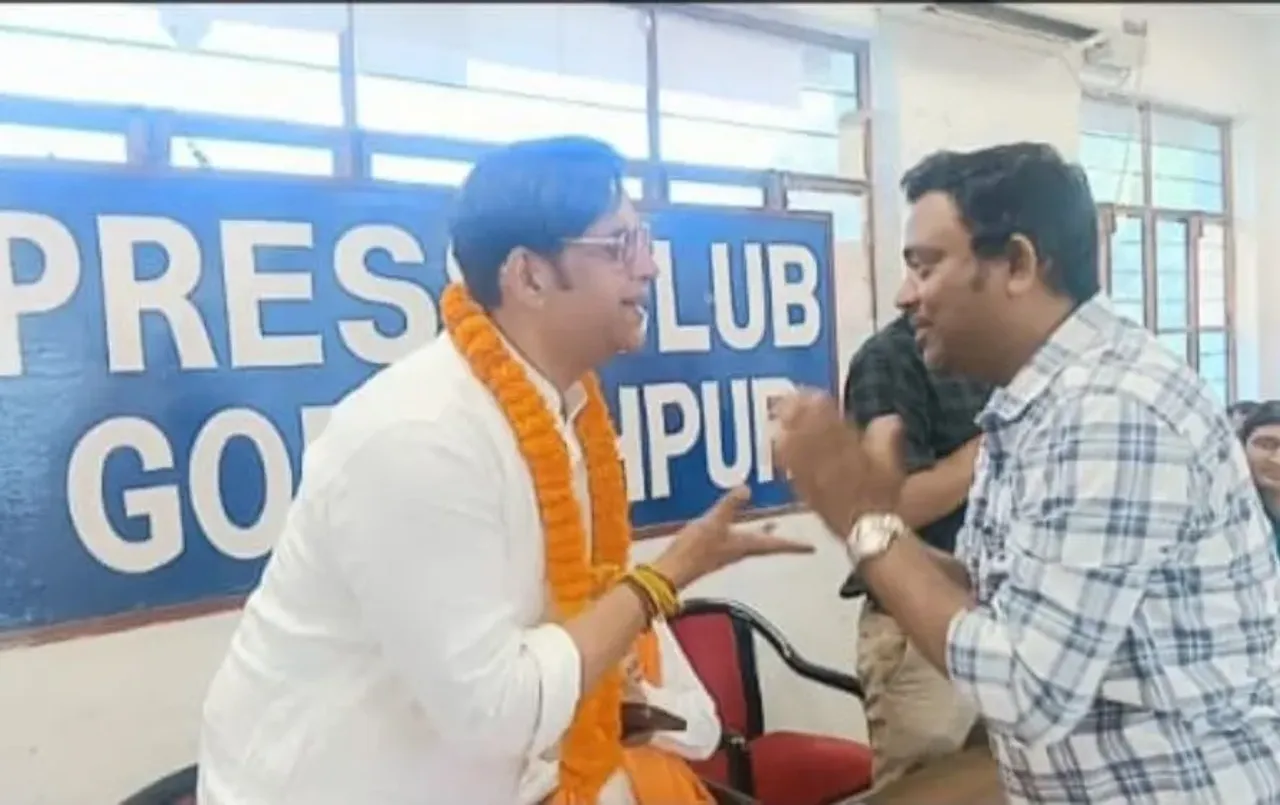 Gorakhpur MP Ravi Kishan visit Jounalist Press Club