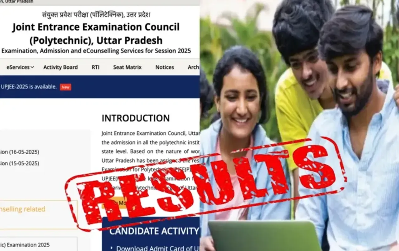 JEECUP Result 2025 upjee polytechnic result counselling 27 june starting zxc