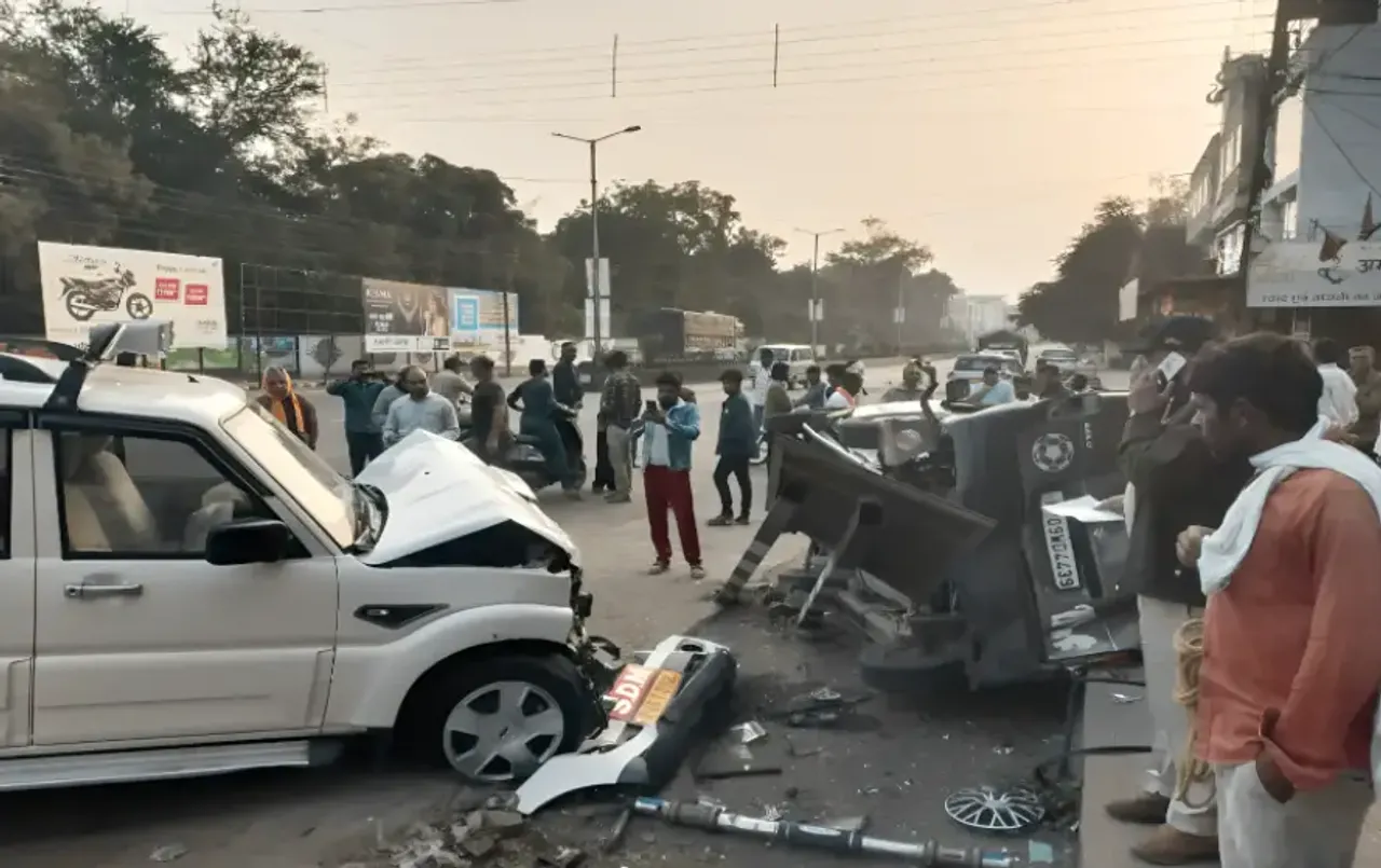 MP Khargone Scorpio Accident 2-people death