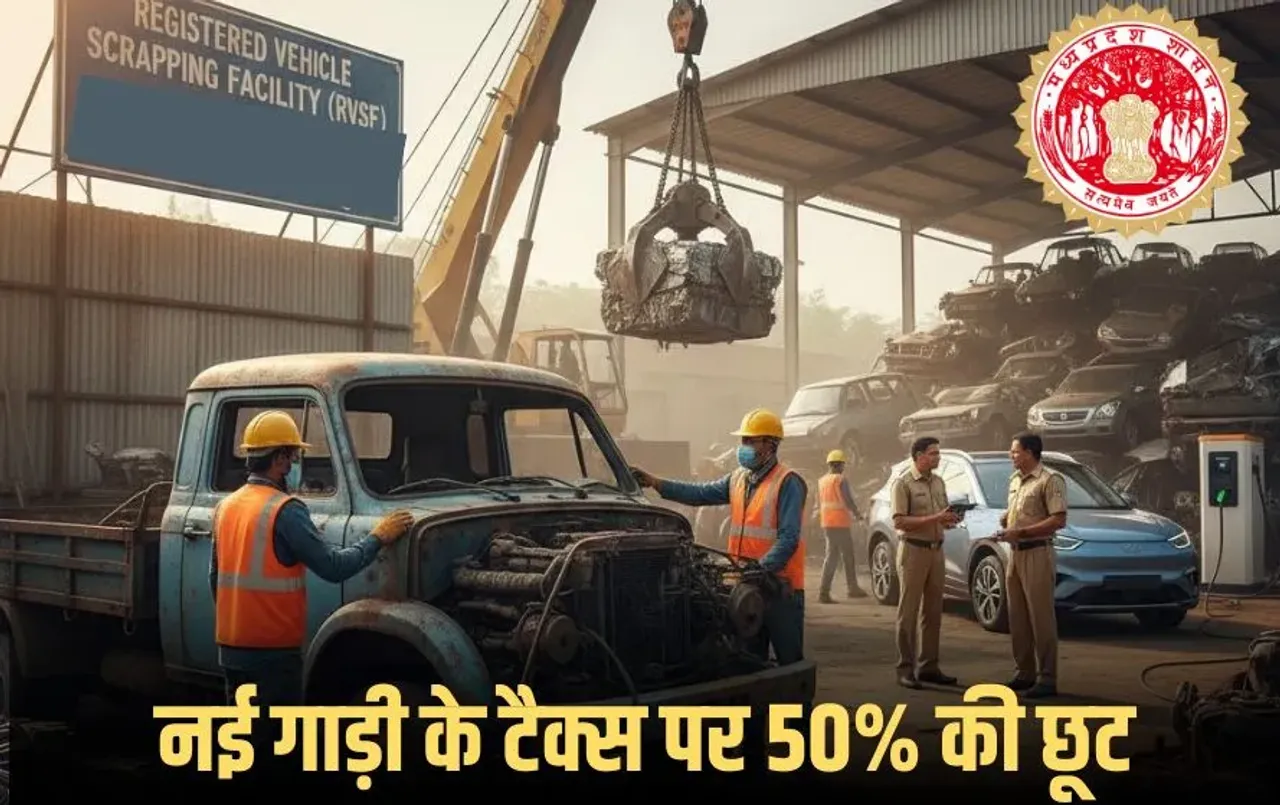 MP Old Vehicle Scrapping: स्क्रैप वाहन का सर्टिफिकेट दिखाएं और अपने नाम पर नई गाड़ी के साथ टैक्स में पाएं 50% तक की छूट
