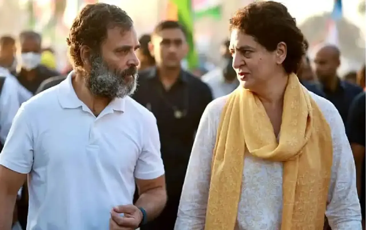 Rahul Gandhi and Priyanka Gandhi
